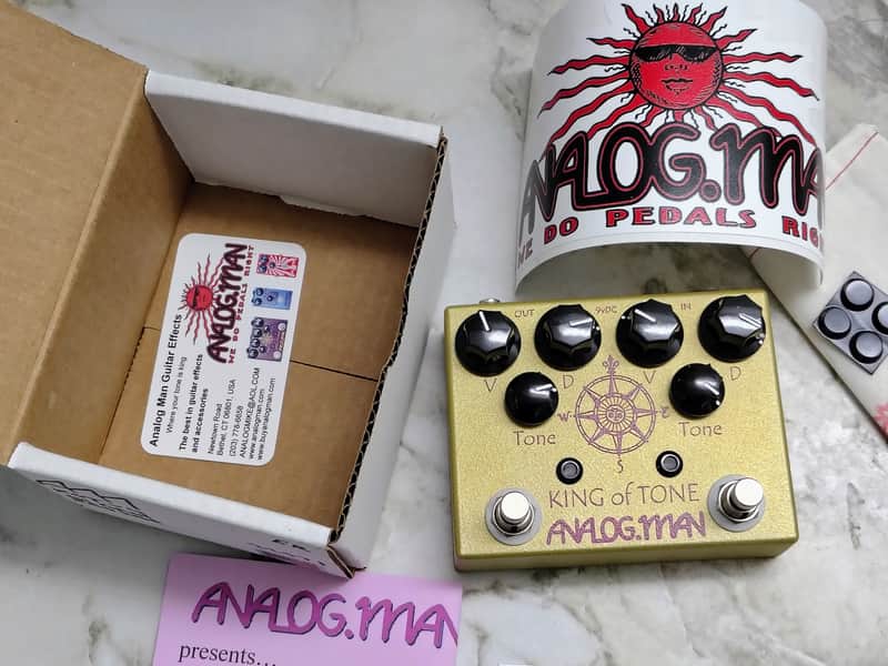 Analogman King of Tone V4 with Red Side High Gain Option 2009 - Present Reverse Colors image 1