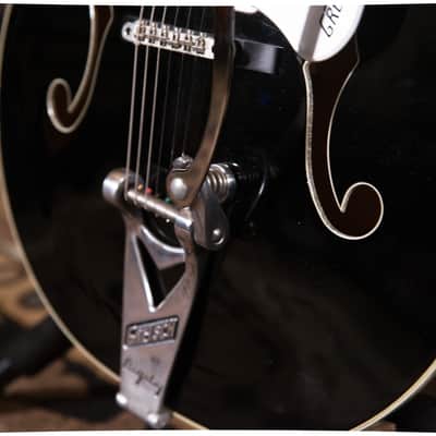 Gretsch G6136SLBP Brian Setzer Signature Black Phoenix Black  owned by Chris Shiflett image 5