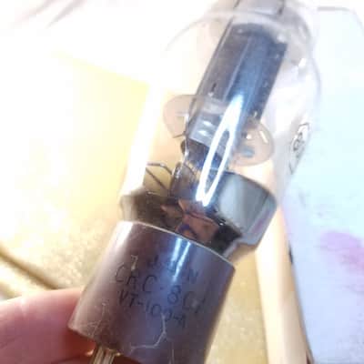 RCA 1% Tight Matched Pair (2) JAN-CRC-807 tNOS AT1000 TESTED Vacuum Tubes military CRC JAN 25-Watt DD dual D bottom getters VT-100-A Beam Power 1937-1968 image 2