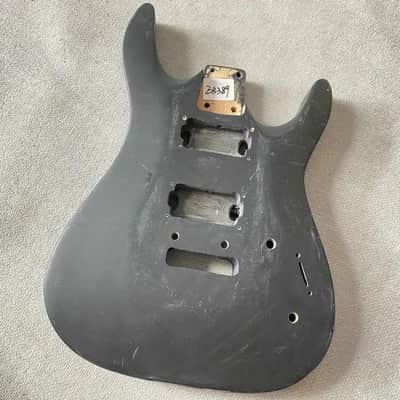Black HH Okoume Wood DIY Project Guitar Body image 1
