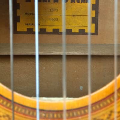 1960's Bruno Ventura 1583 Japanese Made Classical Guitar image 4