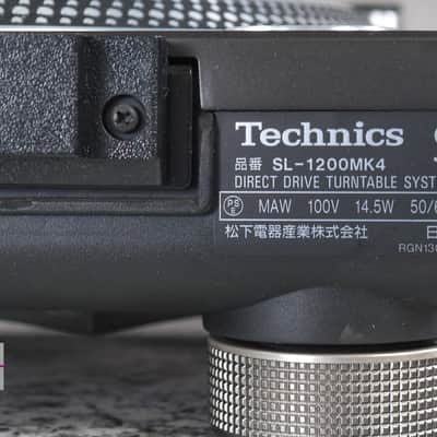 Technics SL-1200MK4 Black direct drive DJ turntable in Excellent Condition image 23