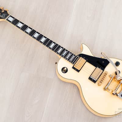 1988 Gibson Les Paul Custom Vintage Guitar Alpine White w/ Bigsby B7, Tim Shaw PAFs & Case image 13