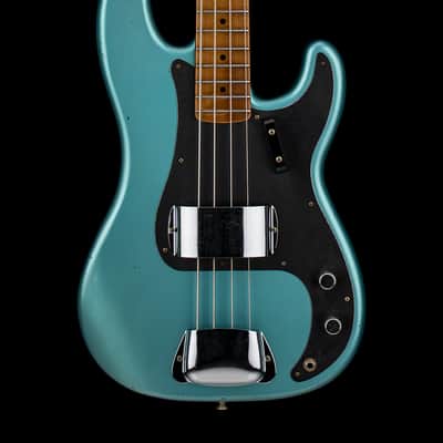 Fender Custom Shop Empire 58 Precision Bass Journeyman Relic - Aged Teal Green Metallic #88222 image 1