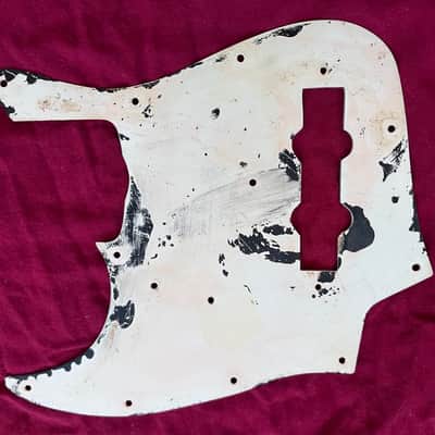 1966 1967 Fender white Jazz bass pickguard image 4