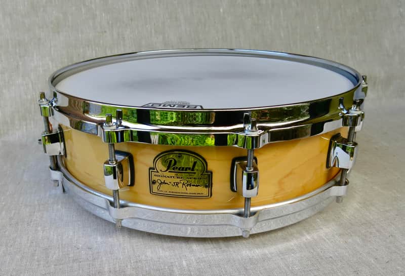 Pearl J R ROBINSON  14 X 4 SNARE DRUM, VERY RARE - NATURAL MAPLE   FINNISH,  STUNNING, MINT. image 1