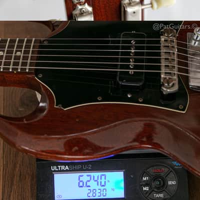 1969 Gibson SG Junior with Vibrola and a Large Guard in Cherry image 8