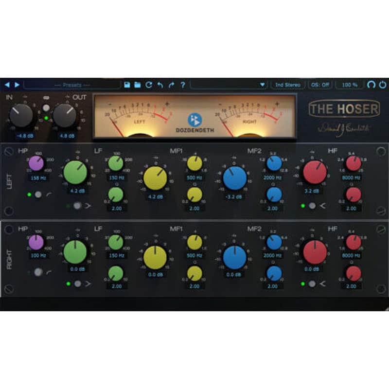 BOZ DIGITAL Hoser XT 2 EQ Plugin | Analog Sound, Low CPU Audio Processing (Download) image 1