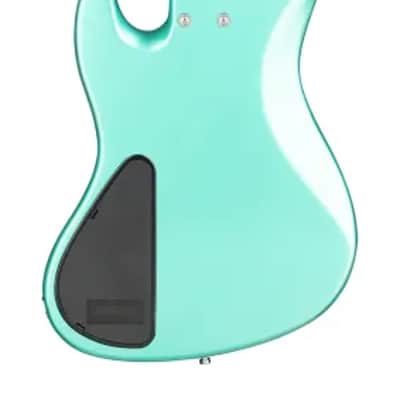 Sadowsky MetroExpress 21-Fret Vintage J/J Bass, Roasted Maple Fingerboard, 5-String - Solid Sage Green Metallic High Polish image 3