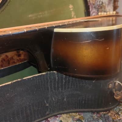 all-original 1943 Harmony Melody Ranch Gene Autry parlor acoustic vintage western cowboy guitar, parlour image 6