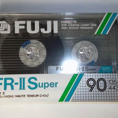 1988 FUJI FR II-S SUPER 90 Mins CR02 High Bias CRO2 Blank Cassette Tape New Sealed NOS Made in Japan Will Combine Shipping! image 2
