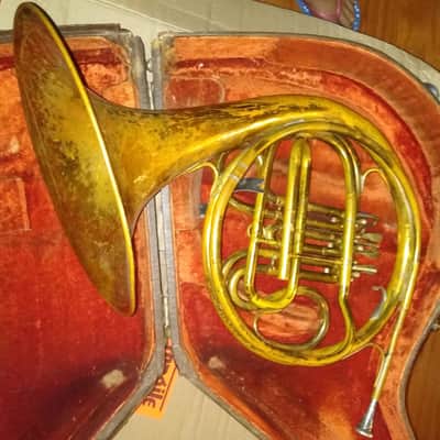 Elkhart Band Instrument Co. Single French Horn, USA, with case/MP image 4
