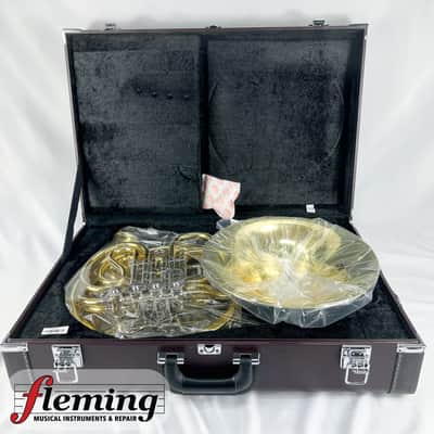Yamaha YHR-671D Professional Double French Horn with Detachable Bell - Lacquered Brass image 17