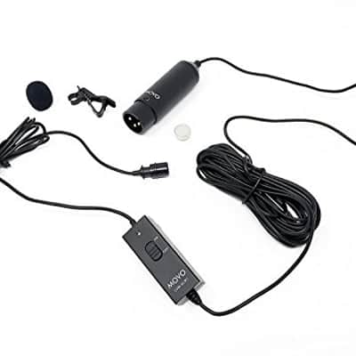 Movo LVM-XLR1 Self-Powered XLR Omnidirectional Lavalier Microphone for Mixers, Recorders, Camcorders image 2