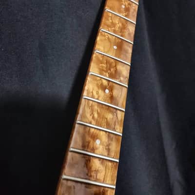 Master Grade Roasted Birdseye maple one piece Strat neck image 11