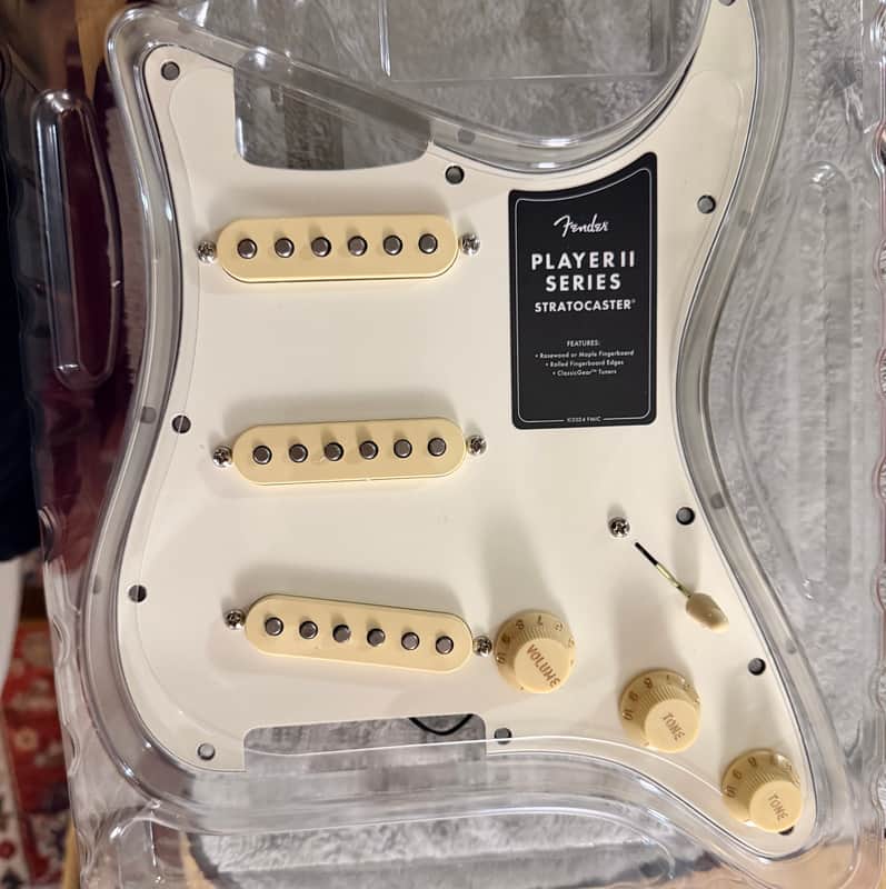 Genuine Fender Player II Stratocaster Loaded Pickguard – Alnico V Pickups image 1