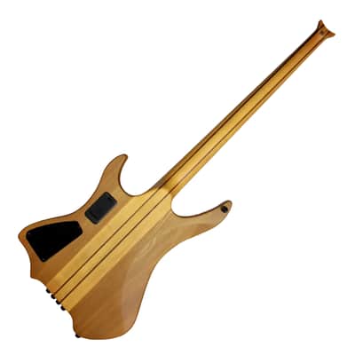 BootLegger Guitar Absinthe Long Scale Headless EMG Active 4 String 2026 - Clear Honey Gloss image 2