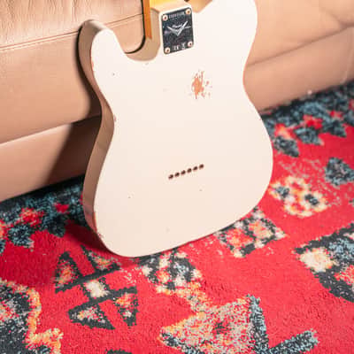 Fender Custom Shop '63 Telecaster Relic in Aged Olympic White image 5