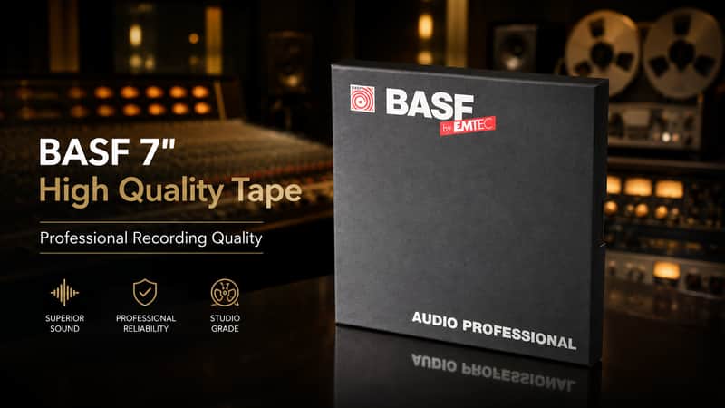 BASF 1/4” SM911 1200ft professional 7 inches Audio Reel to Reel Tape NEW image 1