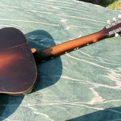 Ultra Rare 1950s Harmony No.1007 Archtop "Made in Occupied Japan" by Kasuga with Vintage Guyatone Pickup image 22