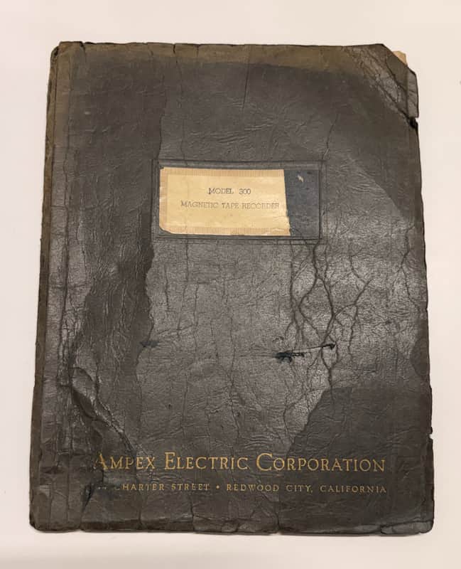 Ampex Model 300 Instruction Manual (Original 1952) image 1