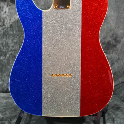 Fender Buck Owens Telecaster Red Silver Blue Sparkle w/ Hardshell Case & FREE Same Day Shipping image 4