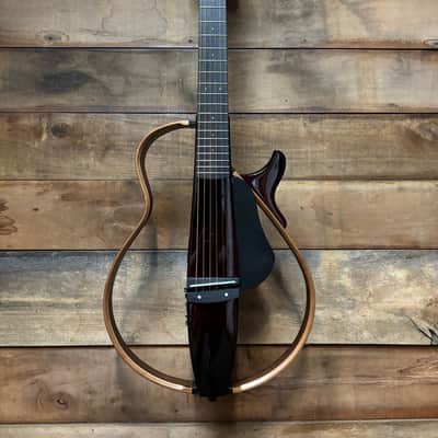 Yamaha SLG200S Silent Guitar - Crimson Red Burst w/ Case image 4