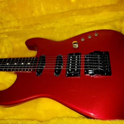 1984 San Dimas Charvel Red 1 owner Kahler HSS former V trem WOW image 5