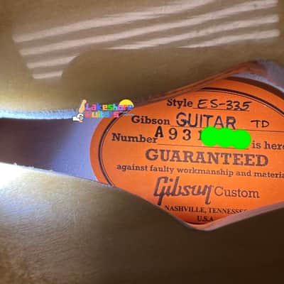 Gibson '59 ES-335 Reissue 2023 - VOS Vintage Natural image 10
