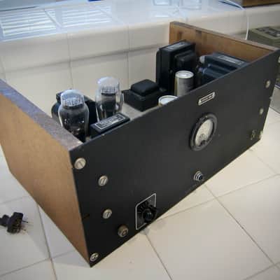 Western Electric Tube Vintage Amp Mono Power Amp Super Rare (2) Raytheon 2A3s Circa-1940s-Black Face Wooden Sides image 10