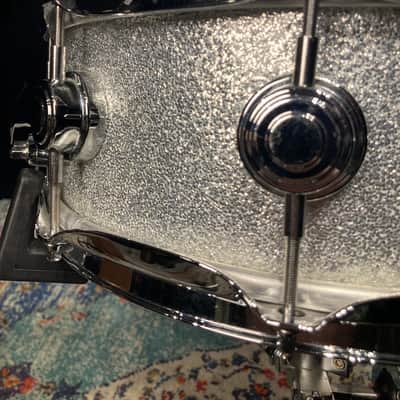 Russ McKinnon's Tower of Power, Joe Cocker, Elton John, DW 5x14" Collector's Maple Snare Drum 2005 - Silver Sparkle image 8