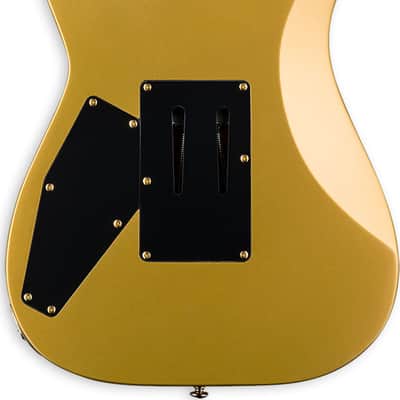 ESP LTD Mirage Deluxe '87 Electric Guitar, Ebony Fingerboard, Metallic Gold image 3
