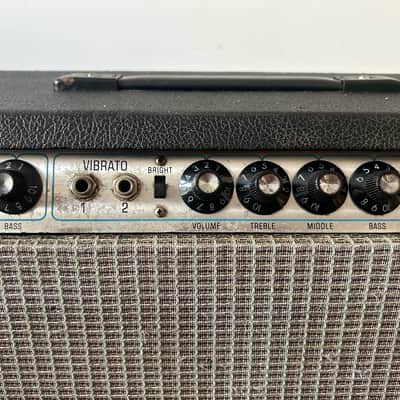 Fender Twin Reverb 2-Channel 100-Watt 2x12" Guitar Combo 1970 - 1971 - Silverface image 3