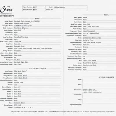 Suhr Standard Thin Burst Limited Edition - Trans Teal image 17