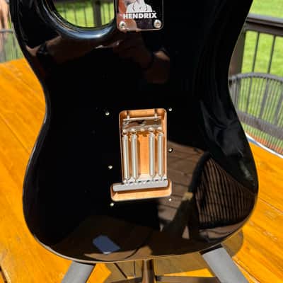 2015 Fender Jimi Hendrix Artist Series Stratocaster – Black/Maple – Upgraded Seymour Duncan Loaded Pickguard image 8