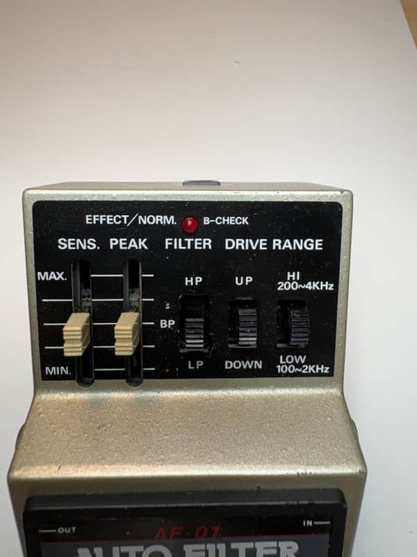 Maxon AF-01 Auto Filter 1980s - Tan Guitar Bass Auto Wah Envelope
