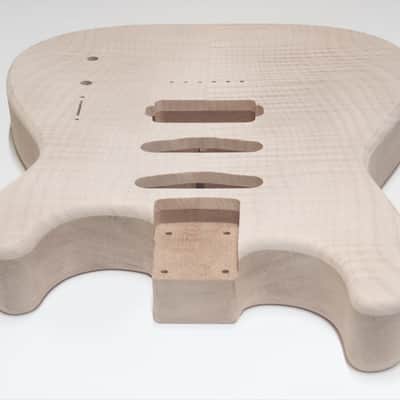 Shepard Custom Guitars Custom Stratocaster/Telecaster Hybrid Semi-hollow Backroute F Hole Optional 2026 - Unfinished image 6