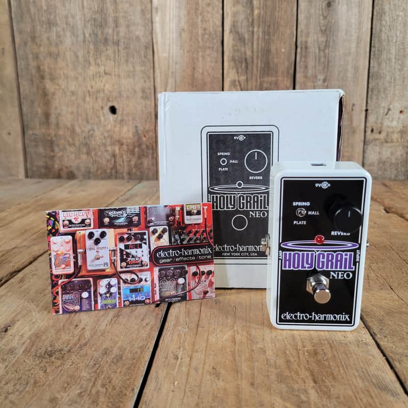 Electro-Harmonix Holy Grail Neo Reverb Pedal in box w/ paperwork, Mint 2019 - White image 1