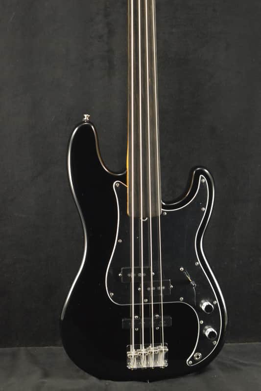Fender Tony Franklin Fretless Precision Bass Ebony Fingerboard Black image 1
