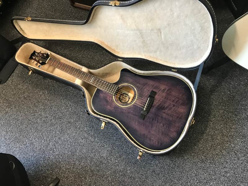 Alvarez artist 5081N acoustic electric guitar hand made in Korea 2001 in excellent condition with original alvarez branded hard case Included image 1