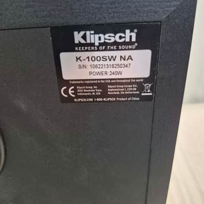 Klipsch K-100SW-NA Subwoofer - Black image 5