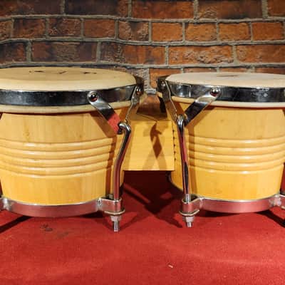 GP Percussion Bongo Drum Set - 7", 8" - BRAND NEW 7" HEAD image 1