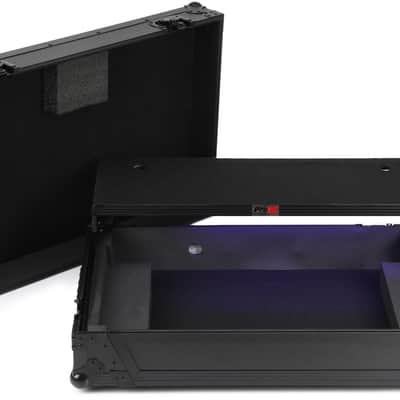 ProX XS-DDJFLX10 WLTBL LED Flight Case for Pioneer DJ DDJ-FLX10 DJ Controller with Laptop Shelf and LED Lighting - Black image 1