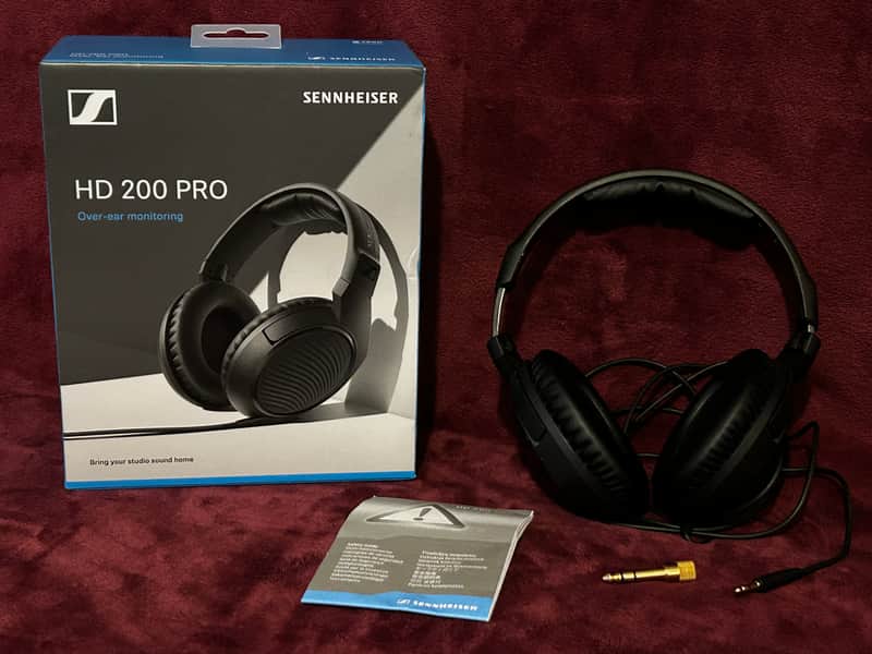 Sennheiser HD 200 Pro Closed-Back Over-Ear Headphones 2010s Black image 1
