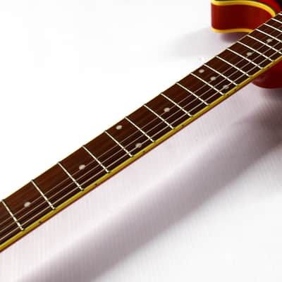 Eastwood Savannah DLX 2000s - Orange Burst Flame Maple image 8