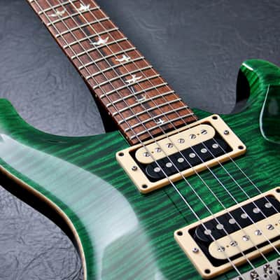 PRS USA Custom 24 20th Anniversary "Emerald Green + Rosewood" (2005) AAA+ Ten Top image 8