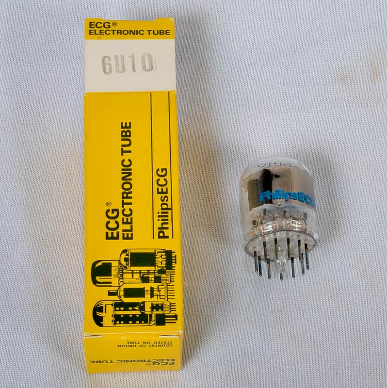 NOS Philips 6U10 Vacuum Tube – USA Made – Original Box – Tests Strong image 1