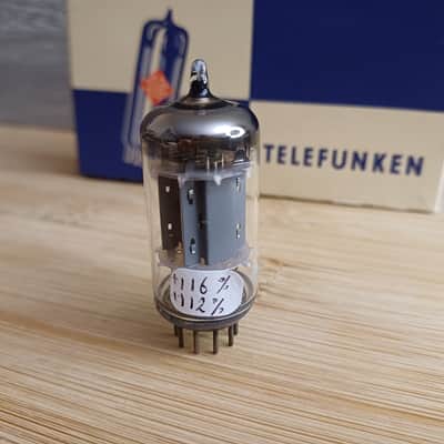 Perfect NOS early TELEFUNKEN ecc83 12ax7 long SMOOTH plate, 1 hole on plate,super strong perfectly balanced preamp tube. image 3