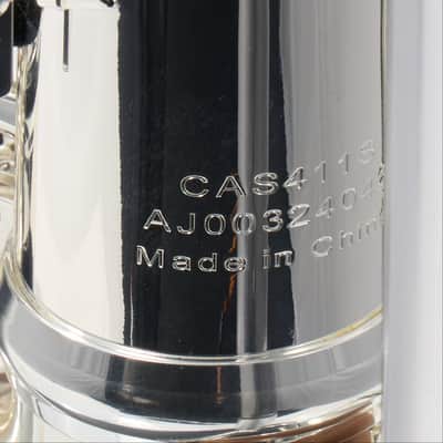 C.G. Conn Model CAS411S Alto Saxophone in Silver Plate SN AJ00324042 EXCELLENT image 17