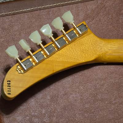Gibson 2022 Korina Custom Shop '58 Explorer Reissue Guitar, OHSC, COA & All Case Candy, MINT image 11